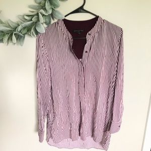 Banana Republic Tunic Boyfriend Fit Button Up